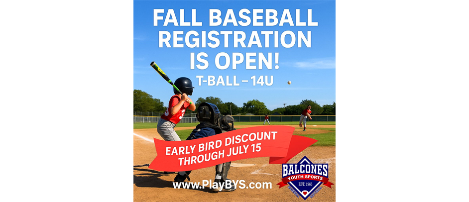 Fall Registration Open Now!!