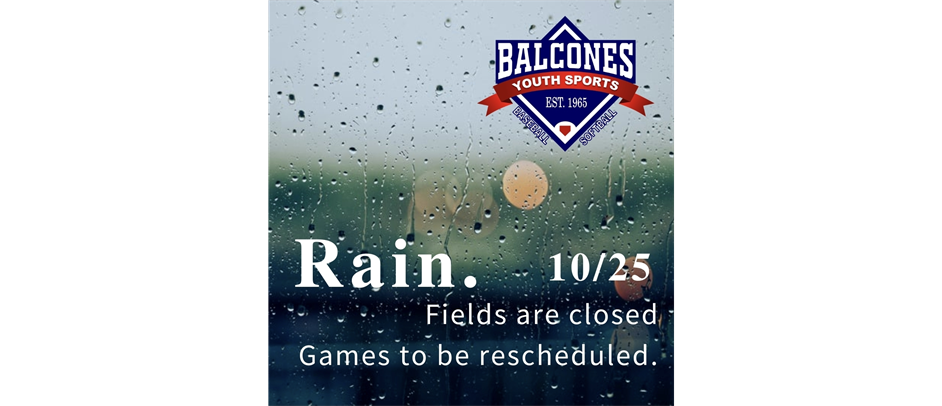Games canceled 10/25